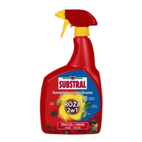 SUBSTRAL Kwiaty Kompleksowa Ochrona 800 ml RÓŻA 2w1