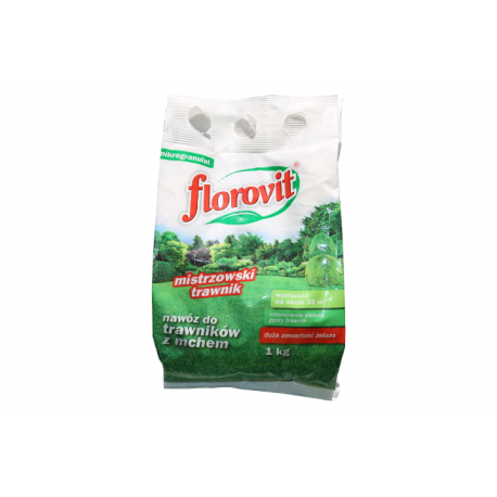 FLOROVIT Nawóz do trawników z mchem -mikrogranulat 1 kg