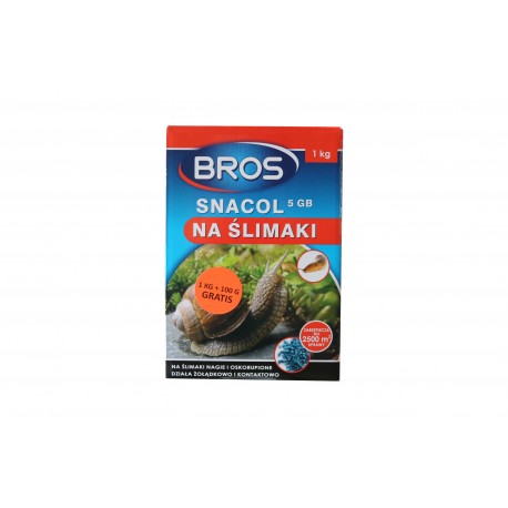 BROS Snacol Granulat na ślimaki 1kg + 100g GRATIS